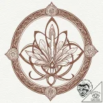 Linework tattoo of the jedi order symbol, cle… – tattoo sketch (№1753152938_0, 22.07.2025 02:55) — tattoovalue.net