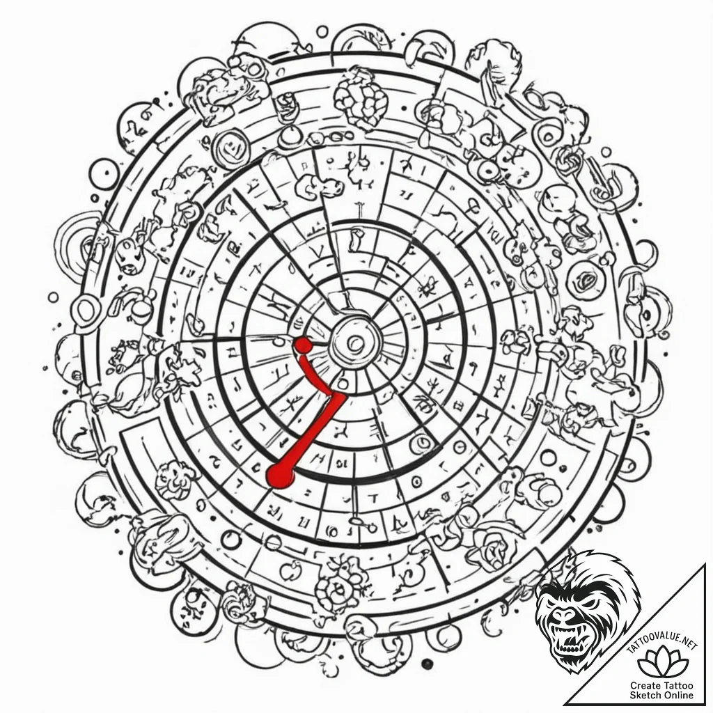 Tattoo design an abstract representation of t... - tattoo sketch (№1753153945_0, 22.07.2025 03:12) — tattoovalue.net