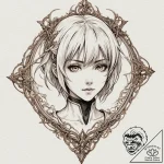 A watercolor tattoo of rei ayanami from evang… – tattoo sketch (№1753154722_0, 22.07.2025 03:25) — tattoovalue.net