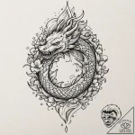 Cursed seed sprouting shadows, tattoo flash s… – tattoo sketch (№1753156363_0, 22.07.2025 03:52) — tattoovalue.net
