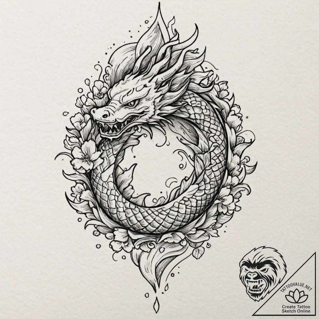 Cursed seed sprouting shadows, tattoo flash s... - tattoo sketch (№1753156363_0, 22.07.2025 03:52) — tattoovalue.net