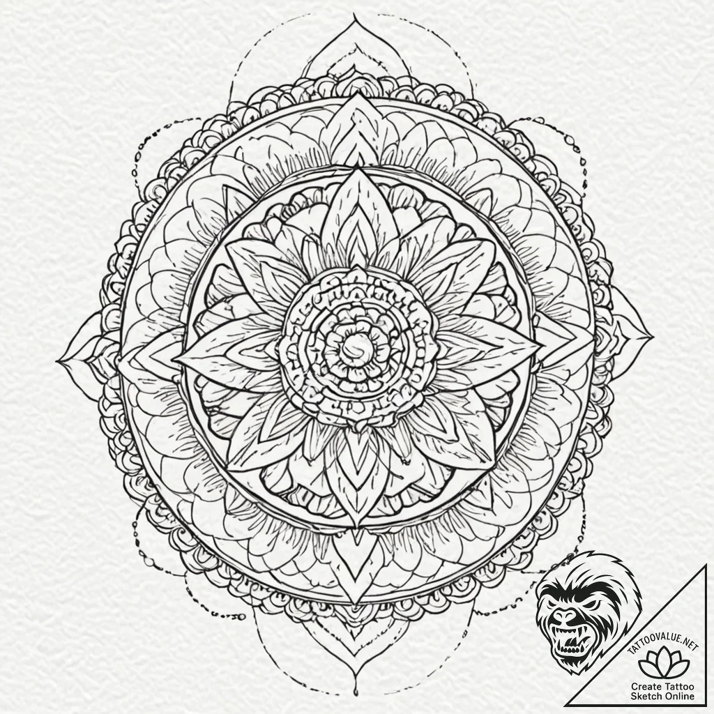 Leviathan, tattoo line art, sepia tone sketch... - tattoo sketch (№1753157305_0, 22.07.2025 04:08) — tattoovalue.net