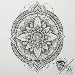 Cauldron bubbling with a swirling galaxy, con… – tattoo sketch (№1753169445_0, 22.07.2025 07:30) — tattoovalue.net