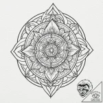 Medal of valor or achievement, tattoo line ar… – tattoo sketch (№1753169999_0, 22.07.2025 07:39) — tattoovalue.net