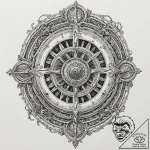 Engine order telegraph from a ship, set to “f… – tattoo sketch (№1753173546_0, 22.07.2025 08:39) — tattoovalue.net