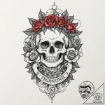 Hidden serpent crowned with ivy, tattoo line… – tattoo sketch (№1753173625_0, 22.07.2025 08:40) — tattoovalue.net