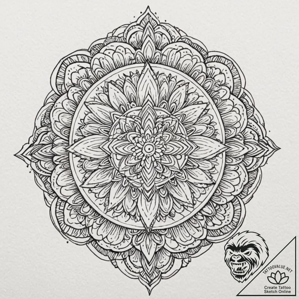Glyph-etched crown bleeding gold, concept art... - tattoo sketch (№1753175044_0, 22.07.2025 09:04) — tattoovalue.net