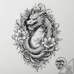 Ancient chalice overflowing with shadow, tatt… – tattoo sketch (№1753177410_0, 22.07.2025 09:43) — tattoovalue.net