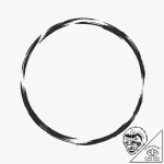 A brushstroke circle (enso) – tattoo sketch (№1753179226_0, 22.07.2025 10:13) — tattoovalue.net