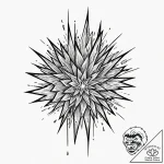 A detailed broken glass of water, shattered,,… – tattoo sketch (№1753179461_0, 22.07.2025 10:17) — tattoovalue.net