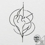 Shuffle play icon from music player, tattoo s… – tattoo sketch (№1753181991_0, 22.07.2025 10:59) — tattoovalue.net
