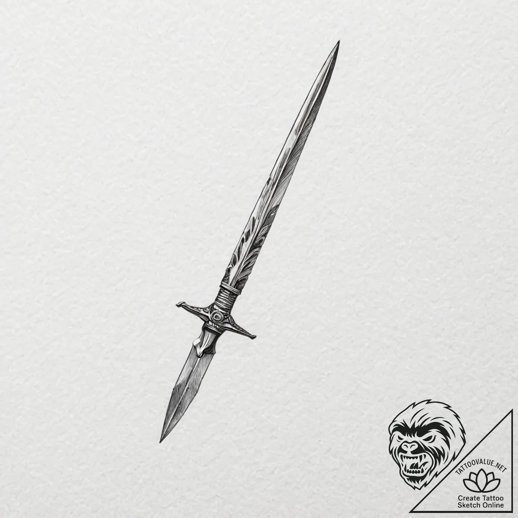 Blade - tattoo sketch (№1753182070_0, 22.07.2025 11:01) — tattoovalue.net