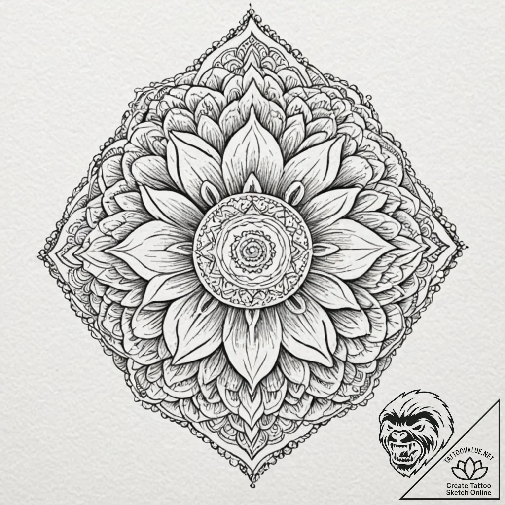 Riftwalker beneath burning stars, artistic ta... - tattoo sketch (№1753183576_0, 22.07.2025 11:26) — tattoovalue.net