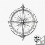 Sundial – tattoo sketch (№1753191000_0, 22.07.2025 13:30) — tattoovalue.net