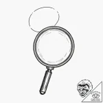 A magnifying glass focusing on a tiny detail – tattoo sketch (№1753193715_0, 22.07.2025 14:15) — tattoovalue.net