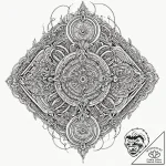 Circuit board pattern, tattoo flash sheet des… – tattoo sketch (№1753193798_0, 22.07.2025 14:16) — tattoovalue.net