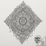 Automaton’s hand offering a single, glowing g… – tattoo sketch (№1753195583_0, 22.07.2025 14:46) — tattoovalue.net