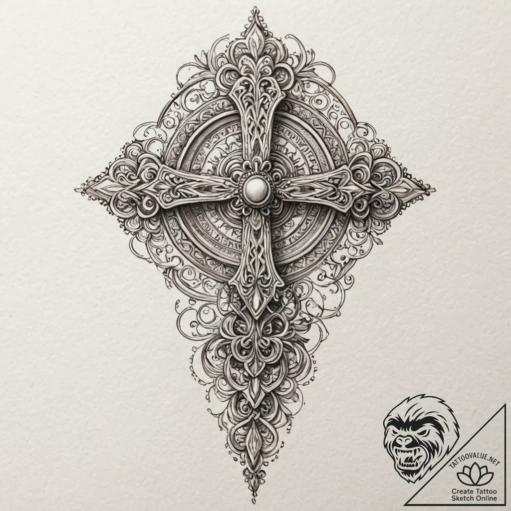 Ivory relic through spectral rift, artistic t... - tattoo sketch (№1753197621_0, 22.07.2025 15:20) — tattoovalue.net