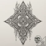 Vodyanoy (water spirit), tattoo flash sheet d… – tattoo sketch (№1753198978_0, 22.07.2025 15:42) — tattoovalue.net