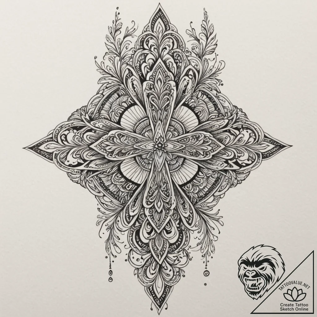 Vodyanoy (water spirit), tattoo flash sheet d... - tattoo sketch (№1753198978_0, 22.07.2025 15:42) — tattoovalue.net