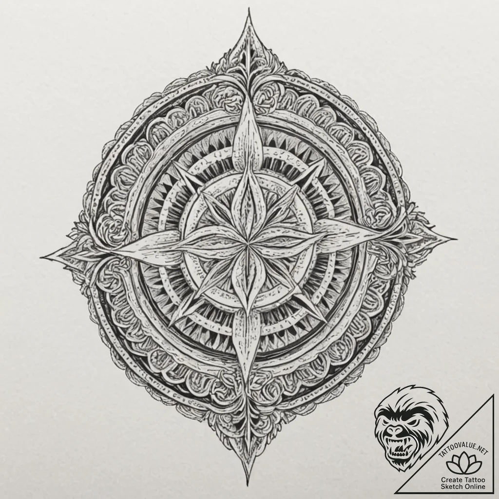 Graven relic spiraling through void, tattoo s... - tattoo sketch (№1753203735_0, 22.07.2025 17:02) — tattoovalue.net