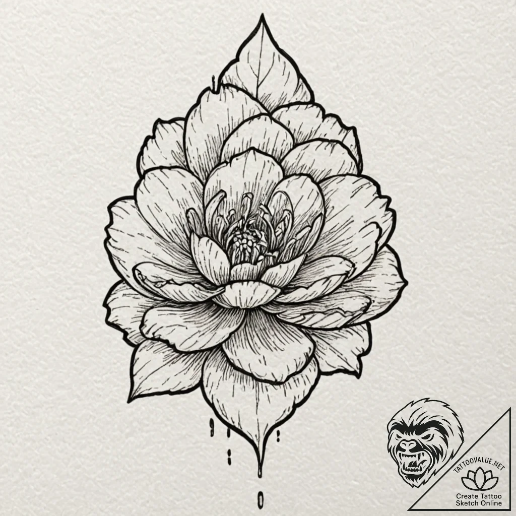 Q, artistic tattoo sketch, minimalist approac... - tattoo sketch (№1753208137_0, 22.07.2025 18:15) — tattoovalue.net