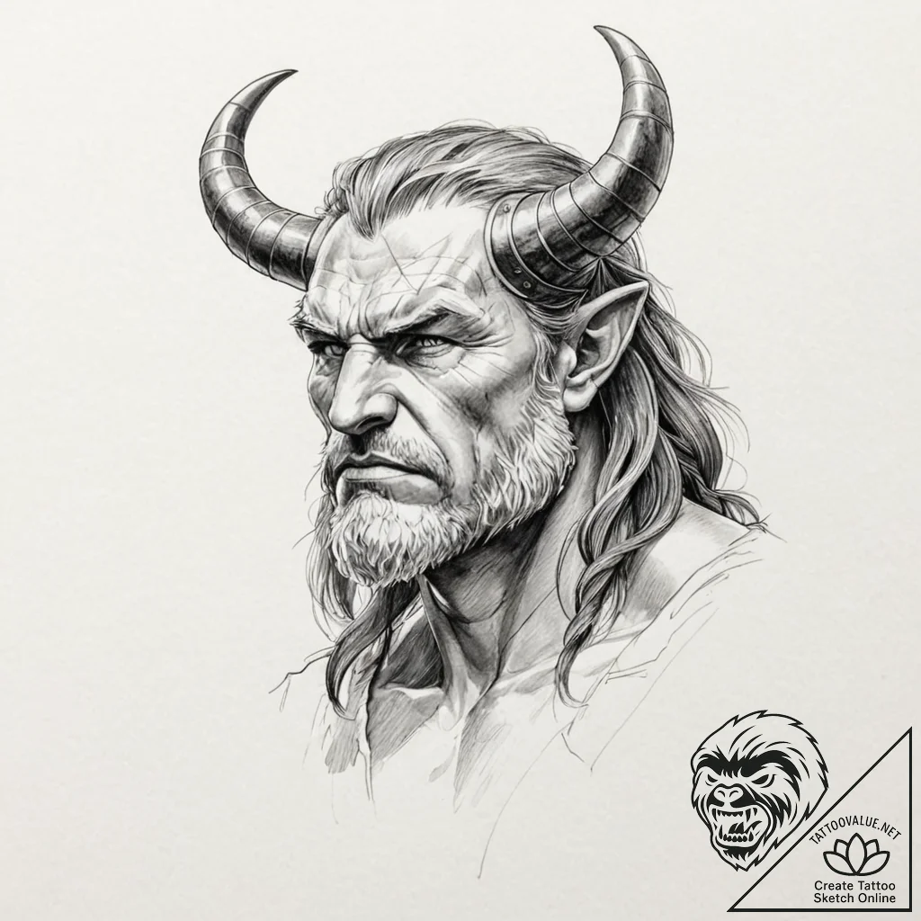 Beowulf - tattoo sketch (№1753213642_0, 22.07.2025 19:47) — tattoovalue.net
