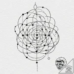 Binary code pattern, tattoo sketch design, on… – tattoo sketch (№1753215087_0, 22.07.2025 20:11) — tattoovalue.net
