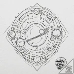 Parade of planets, tattoo sketch design, blac… – tattoo sketch (№1753219740_0, 22.07.2025 21:29) — tattoovalue.net