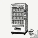 Vending machine that sells bottled emotions,… – tattoo sketch (№1753222255_0, 22.07.2025 22:10) — tattoovalue.net