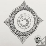 Moonlight serpent weaving through stars, ink… – tattoo sketch (№1753222644_0, 22.07.2025 22:17) — tattoovalue.net