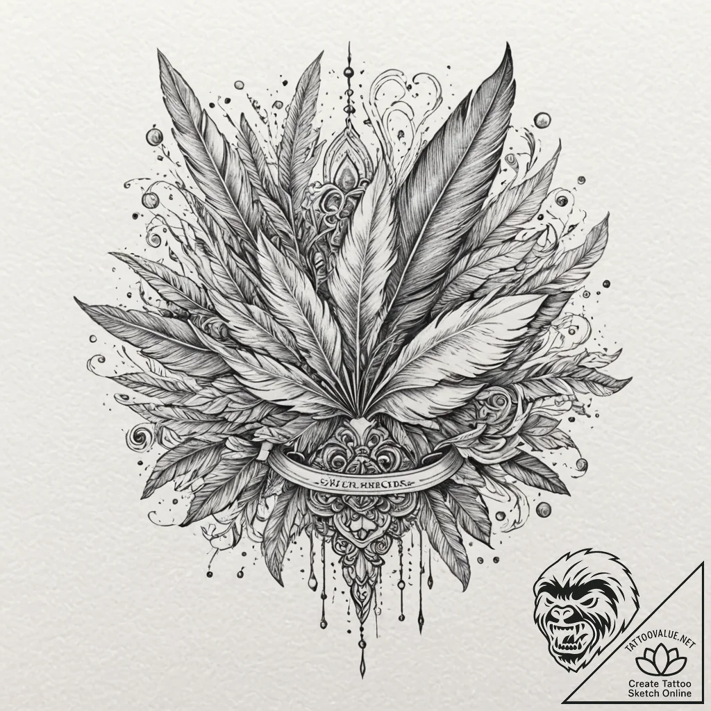 Quill pen signing a historical document, ink... - tattoo sketch (№1753224082_0, 22.07.2025 22:41) — tattoovalue.net