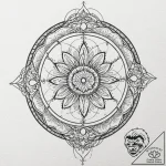 Obsidian gate beneath spectral sky, concept a… – tattoo sketch (№1753227282_0, 22.07.2025 23:34) — tattoovalue.net