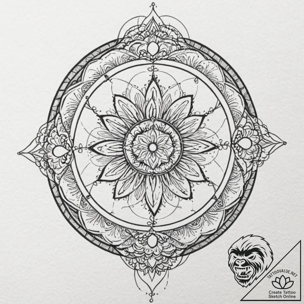 Obsidian gate beneath spectral sky, concept a... - tattoo sketch (№1753227282_0, 22.07.2025 23:34) — tattoovalue.net
