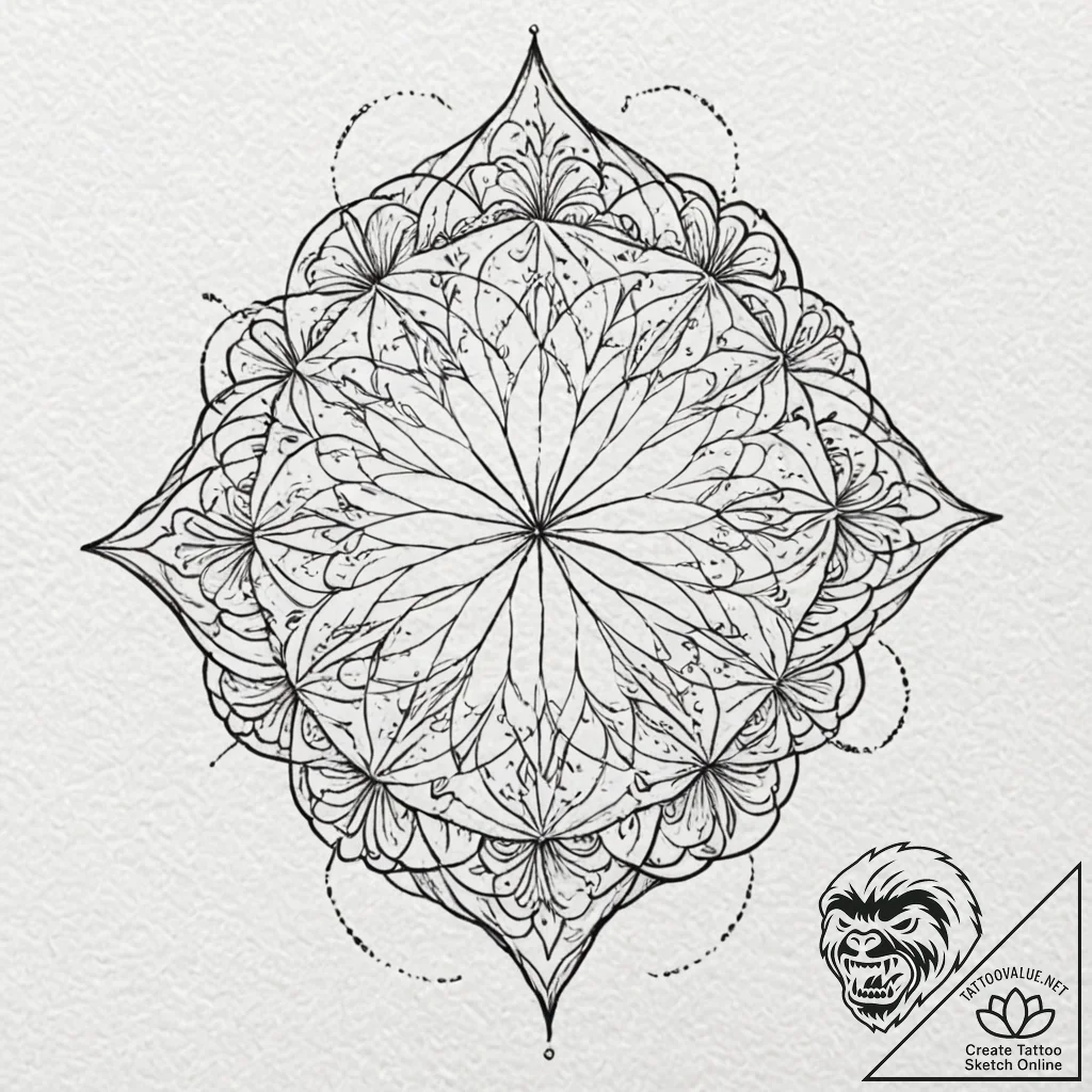 Umbrella that catches acid rain, slowly disso... - tattoo sketch (№1753227780_0, 22.07.2025 23:43) — tattoovalue.net