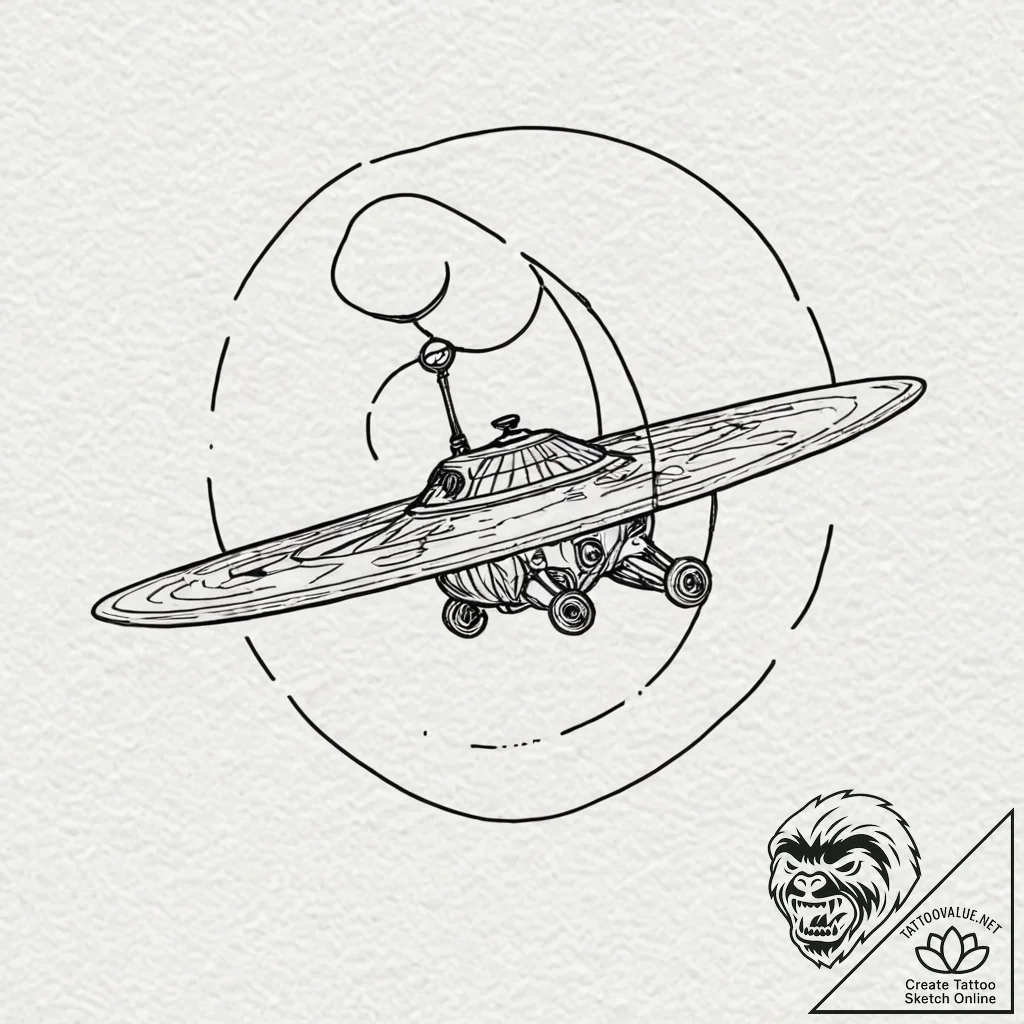 Planetary rover, tattoo drawing outline, sepi... - tattoo sketch (№1753228029_0, 22.07.2025 23:47) — tattoovalue.net