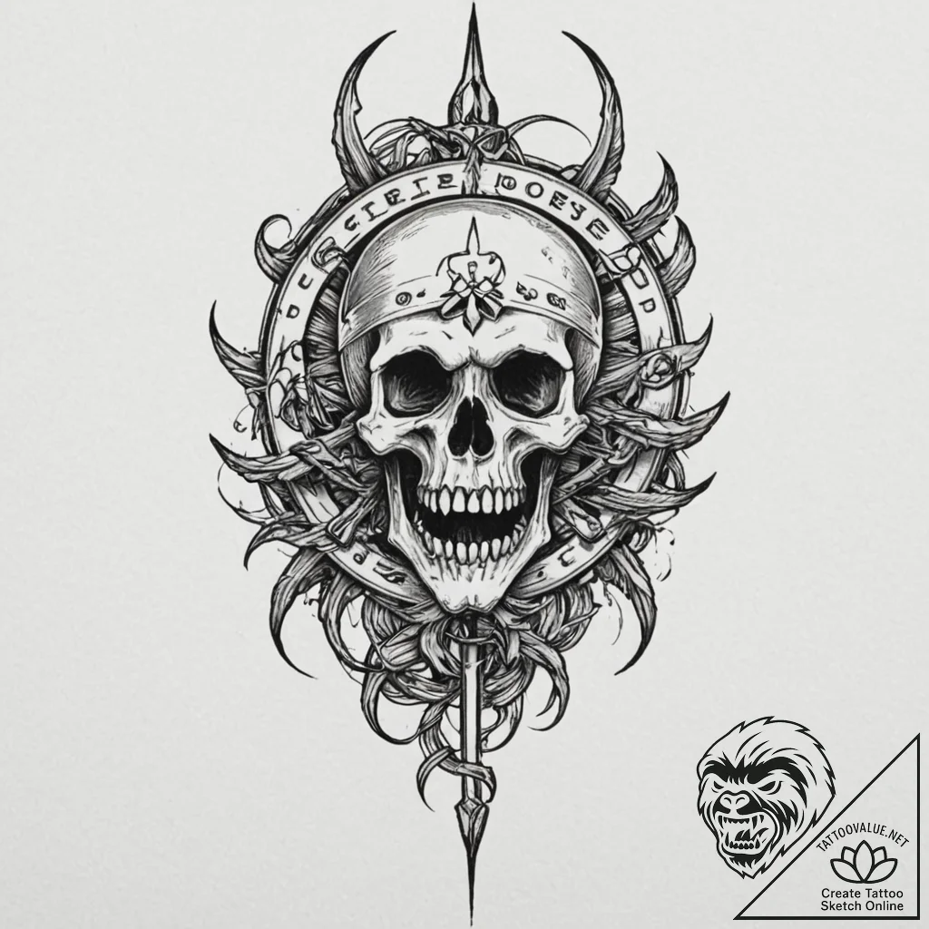 Necromancerр р†р вђљрівђћсћs blade devouring... - tattoo sketch (№1753230346_0, 23.07.2025 00:25) — tattoovalue.net