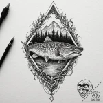 Pike haft wrapped in roots, tattoo sketch des… – tattoo sketch (№1753232401_0, 23.07.2025 01:00) — tattoovalue.net