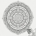 Abyssal serpent in stormy sea, tattoo line ar… – tattoo sketch (№1753232629_0, 23.07.2025 01:03) — tattoovalue.net