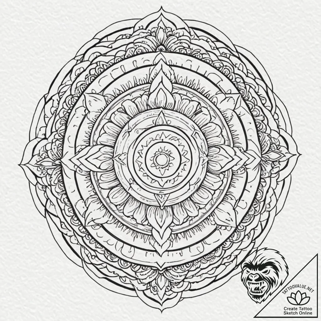 Abyssal serpent in stormy sea, tattoo line ar... - tattoo sketch (№1753232629_0, 23.07.2025 01:03) — tattoovalue.net