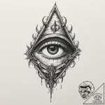Witchр р†р вђљрівђћсћs eye beneath frozen hel… – tattoo sketch (№1753236062_0, 23.07.2025 02:01) — tattoovalue.net