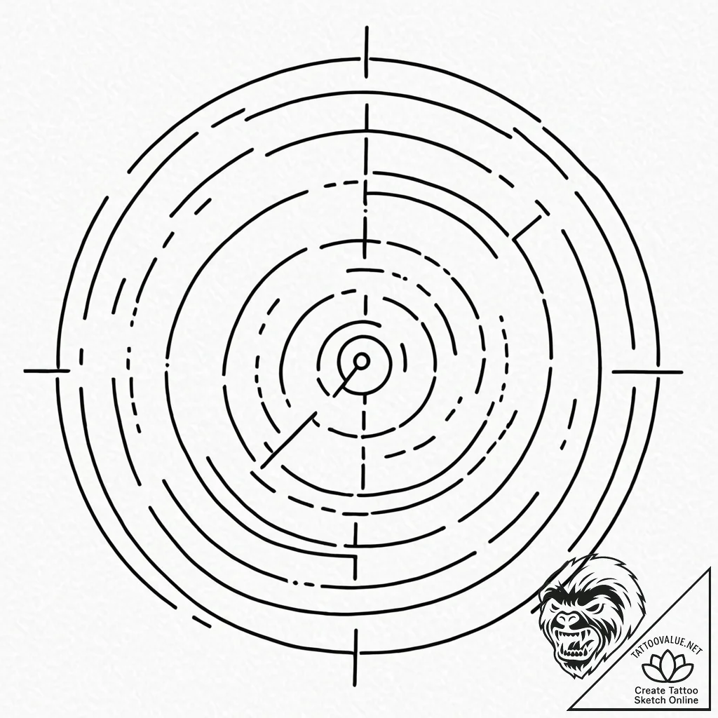 Target - tattoo sketch (№1753236291_0, 23.07.2025 02:04) — tattoovalue.net