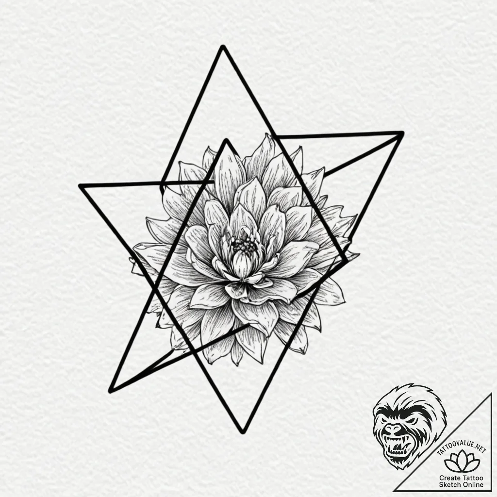 An impossible shape (penrose triangle), artis... - tattoo sketch (№1753237964_0, 23.07.2025 02:32) — tattoovalue.net