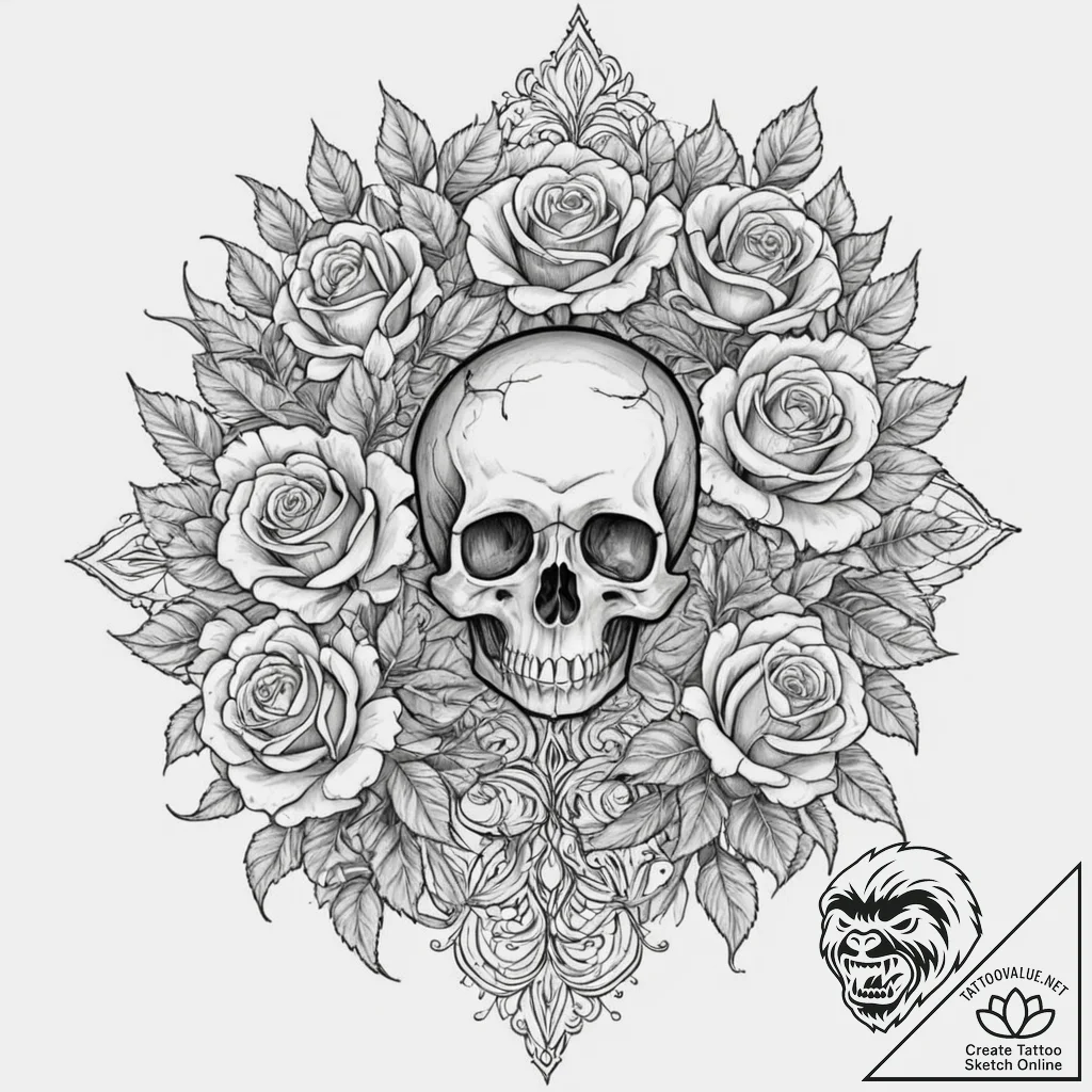 B, tattoo line art, chicano tattoo style, fin... - tattoo sketch (№1753238117_0, 23.07.2025 02:35) — tattoovalue.net