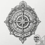 Crest of a family or a self-created one, tatt… – tattoo sketch (№1753238728_0, 23.07.2025 02:45) — tattoovalue.net