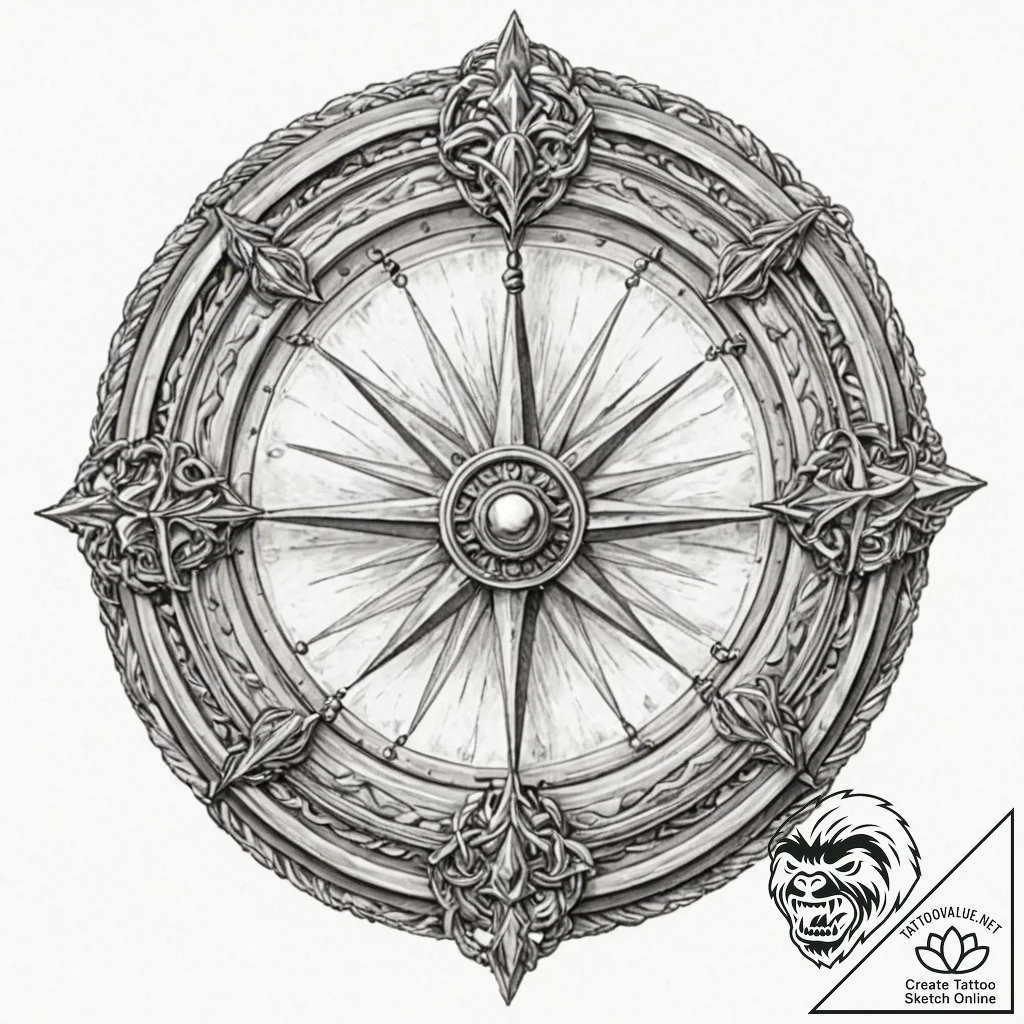 Vault door bound with spectral chains, artist... - tattoo sketch (№1753239650_0, 23.07.2025 03:00) — tattoovalue.net