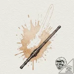 A lightsaber, tattoo sketch design, on a clea… – tattoo sketch (№1753242708_0, 23.07.2025 03:51) — tattoovalue.net