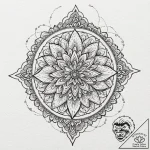 Mandala made from dissected parts of a smartp… – tattoo sketch (№1753245140_0, 23.07.2025 04:32) — tattoovalue.net