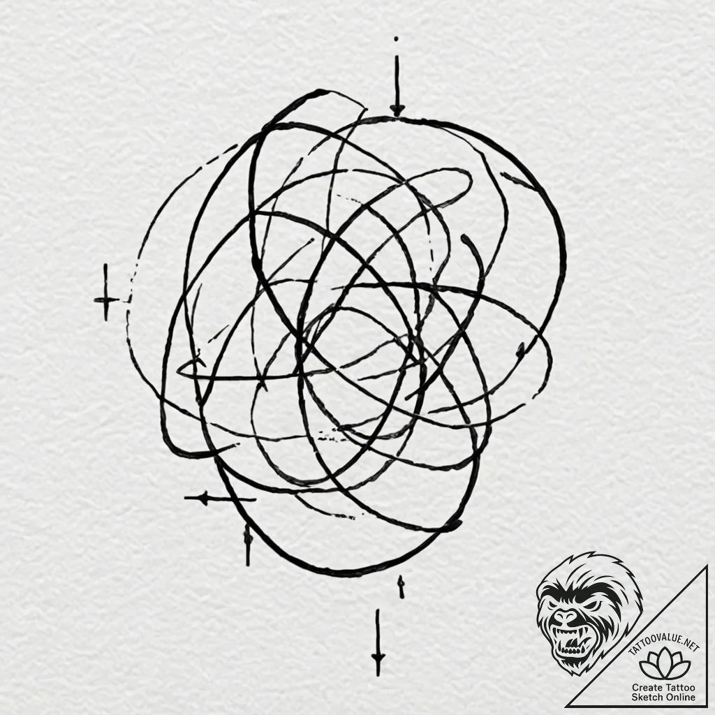Equation or formula of personal significance... - tattoo sketch (№1753245217_0, 23.07.2025 04:33) — tattoovalue.net