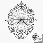 Binary code forming a silhouette, tattoo flas… – tattoo sketch (№1753248039_0, 23.07.2025 05:20) — tattoovalue.net